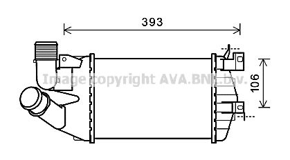 AVA QUALITY COOLING Kompressoriõhu radiaator OL4584